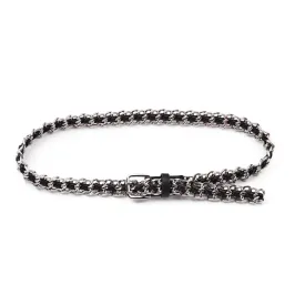 5117 - Woven Leather Chain Belt