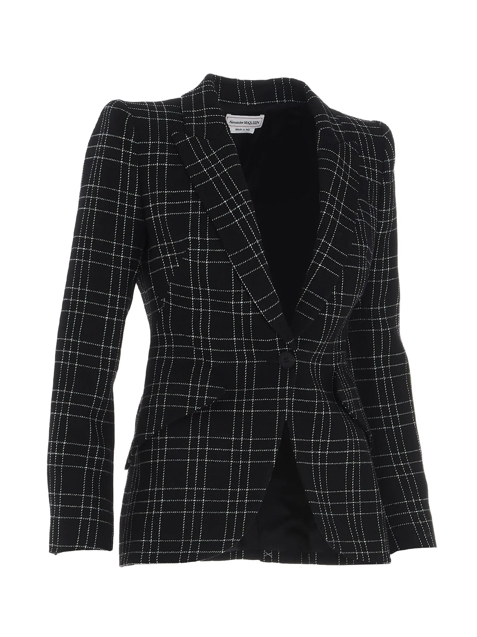 Alexander McQueen Checked Tailored Blazer