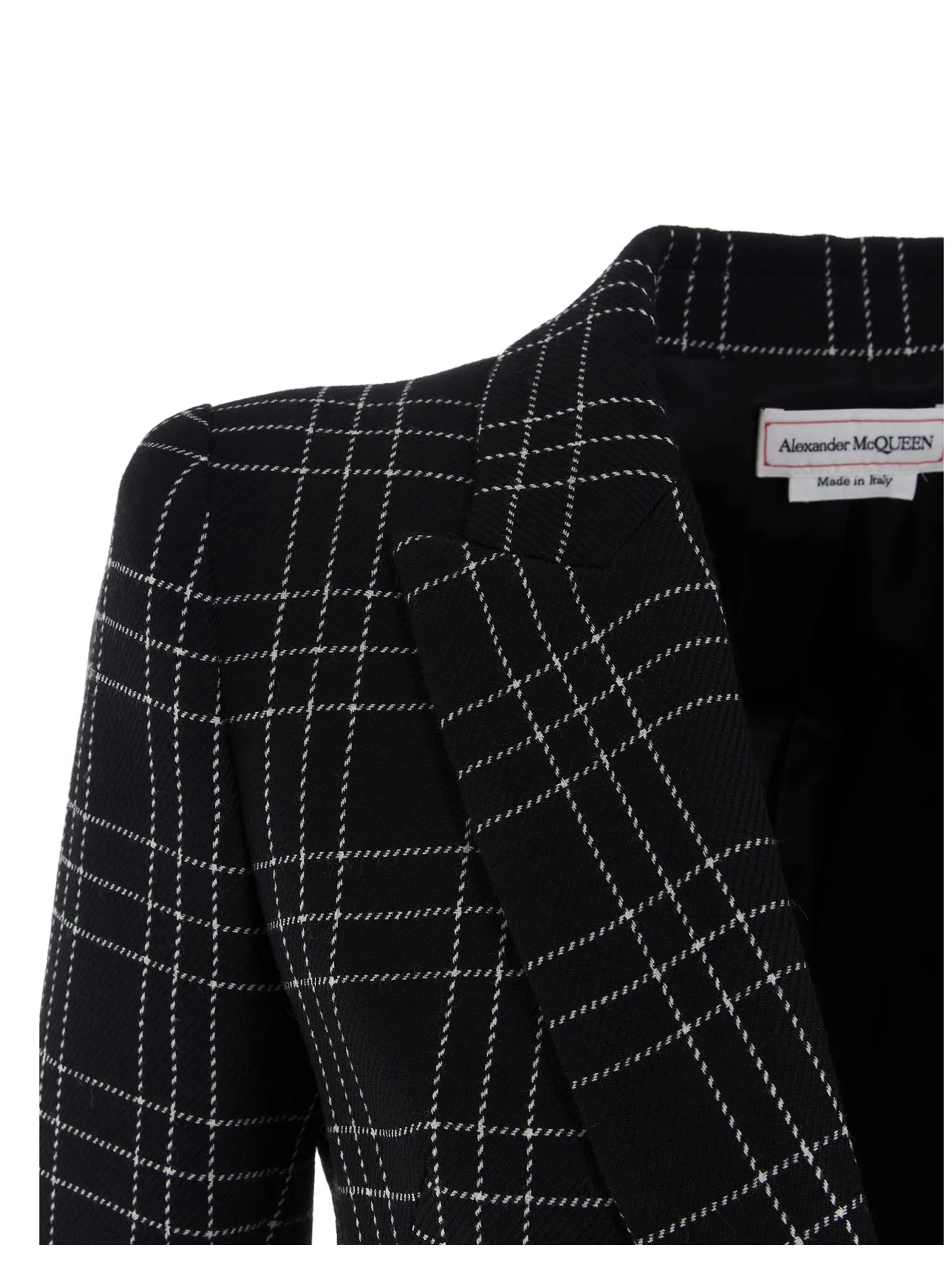Alexander McQueen Checked Tailored Blazer