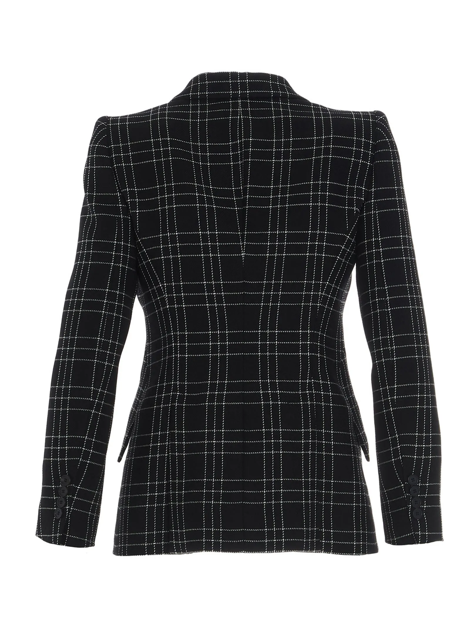 Alexander McQueen Checked Tailored Blazer