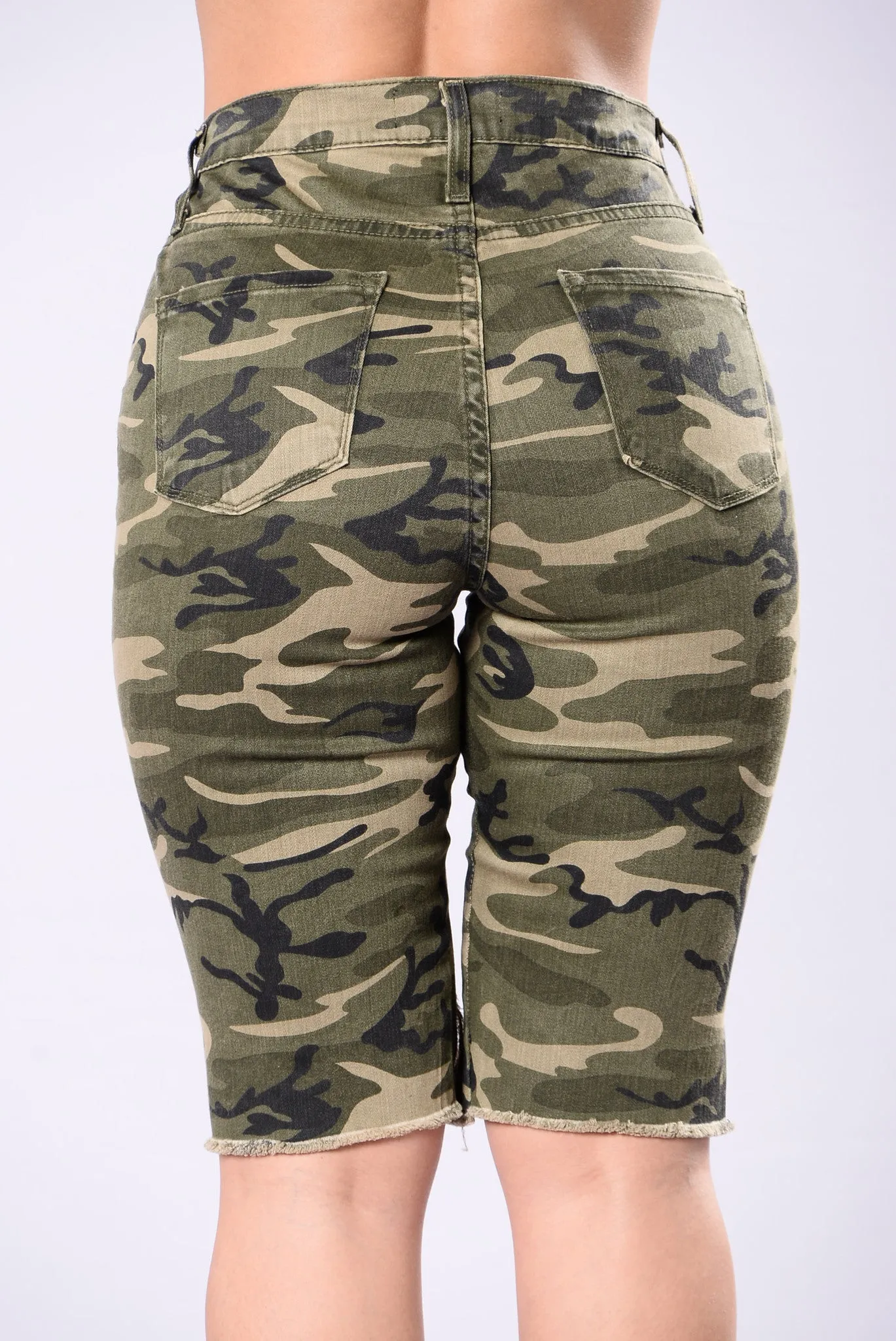 Angel In Blue Disguise Shorts - Camo
