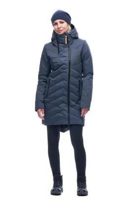 AYABA Down Blend Coat-  Blue