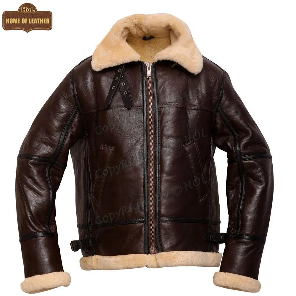 B010 B3 RAF Shearling Pilot Aviator Jacket