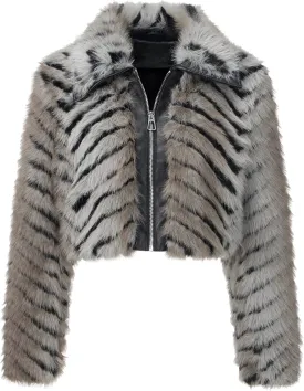 Bellivera Women's Faux Fur Coat Shearling Fluffy Fuzzy Shaggy Hood Sherpa-Lined Fleece Jacket