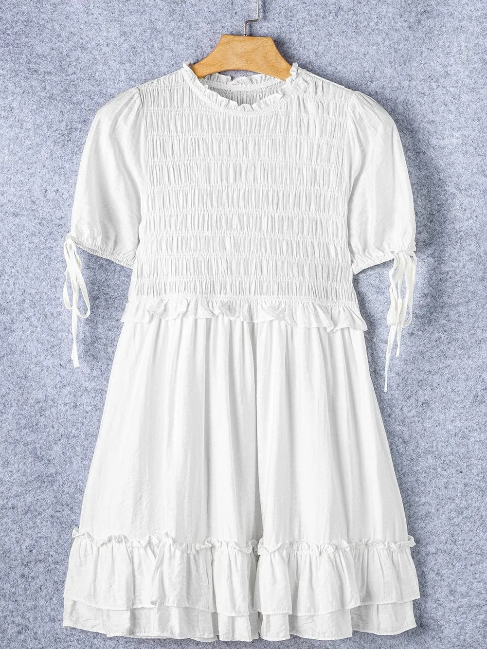 Boho White Summer Dress