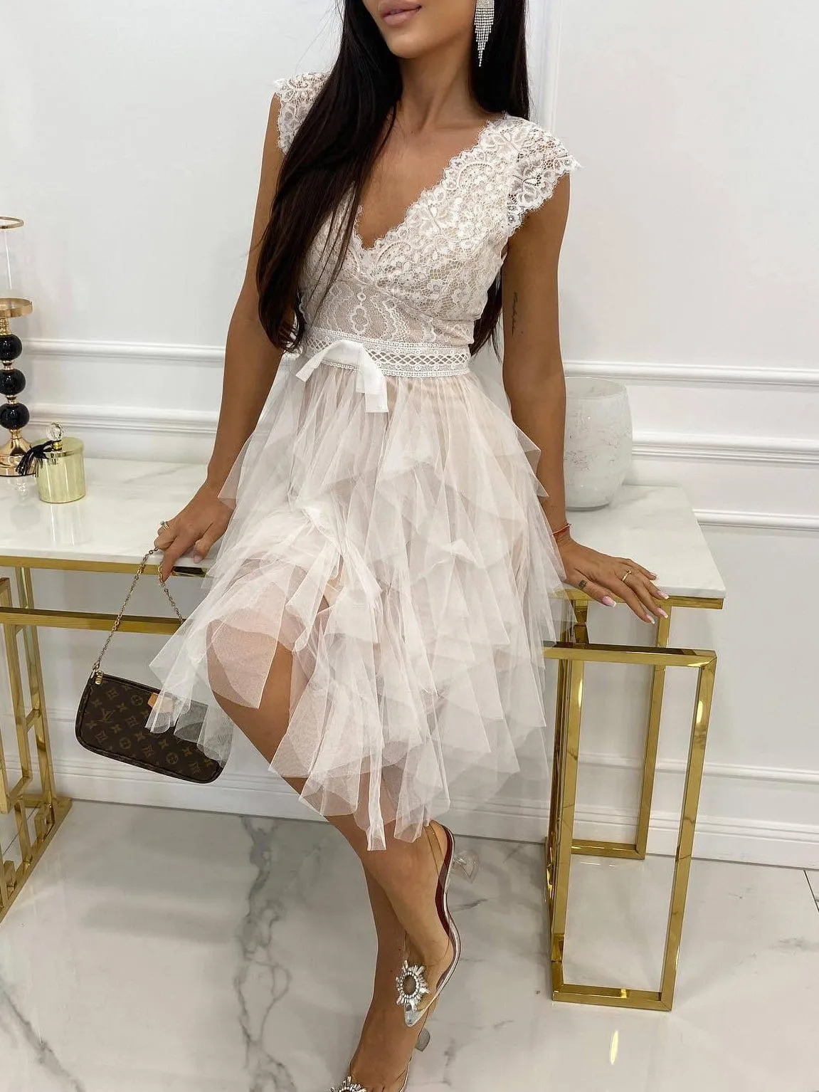 Boho White Summer Dress