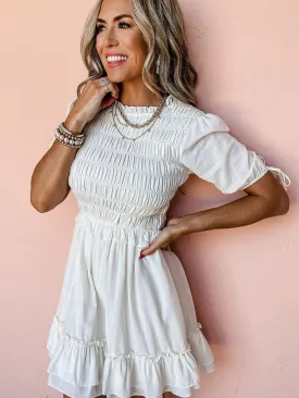 Boho White Summer Dress
