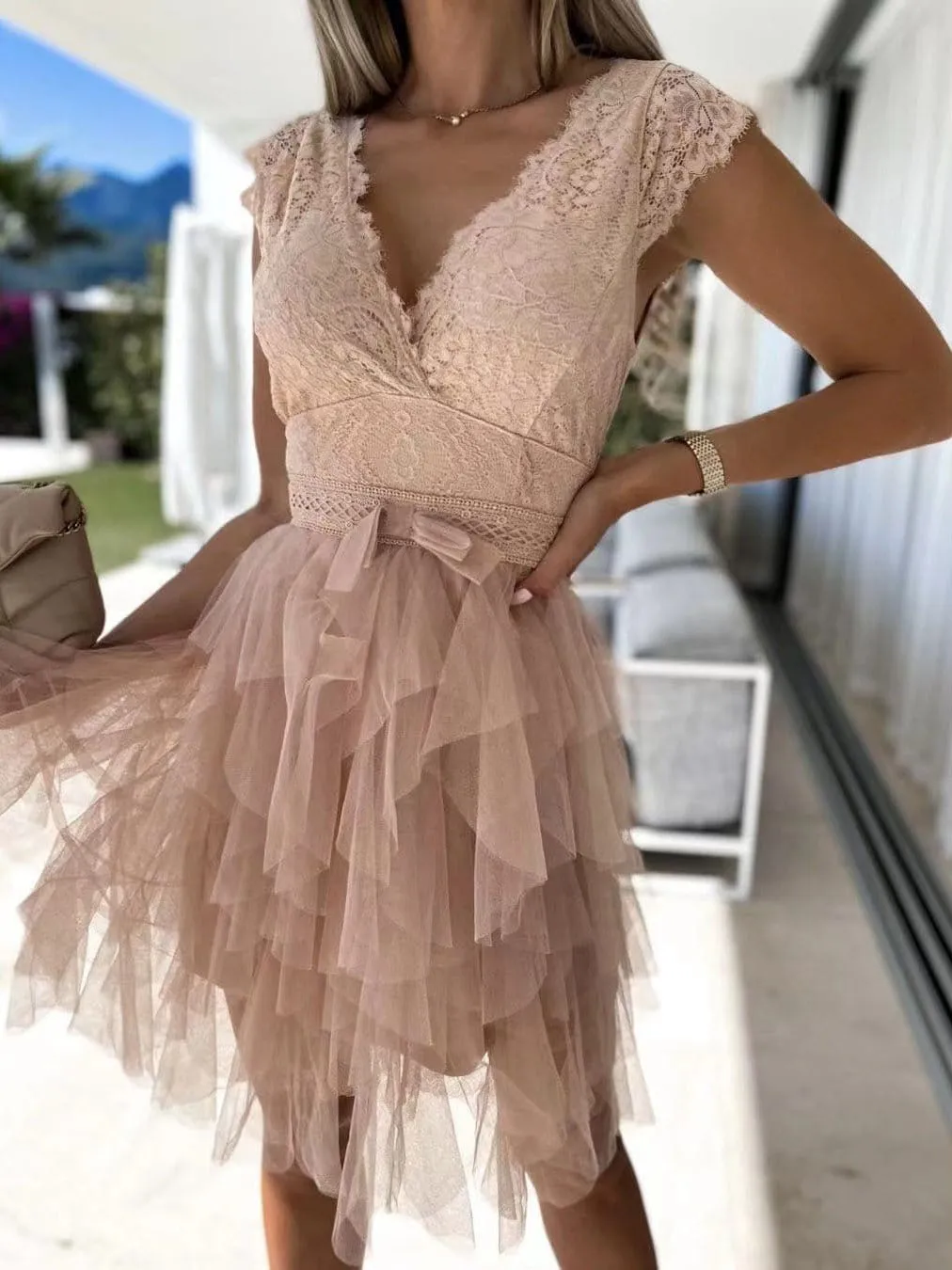 Boho White Summer Dress