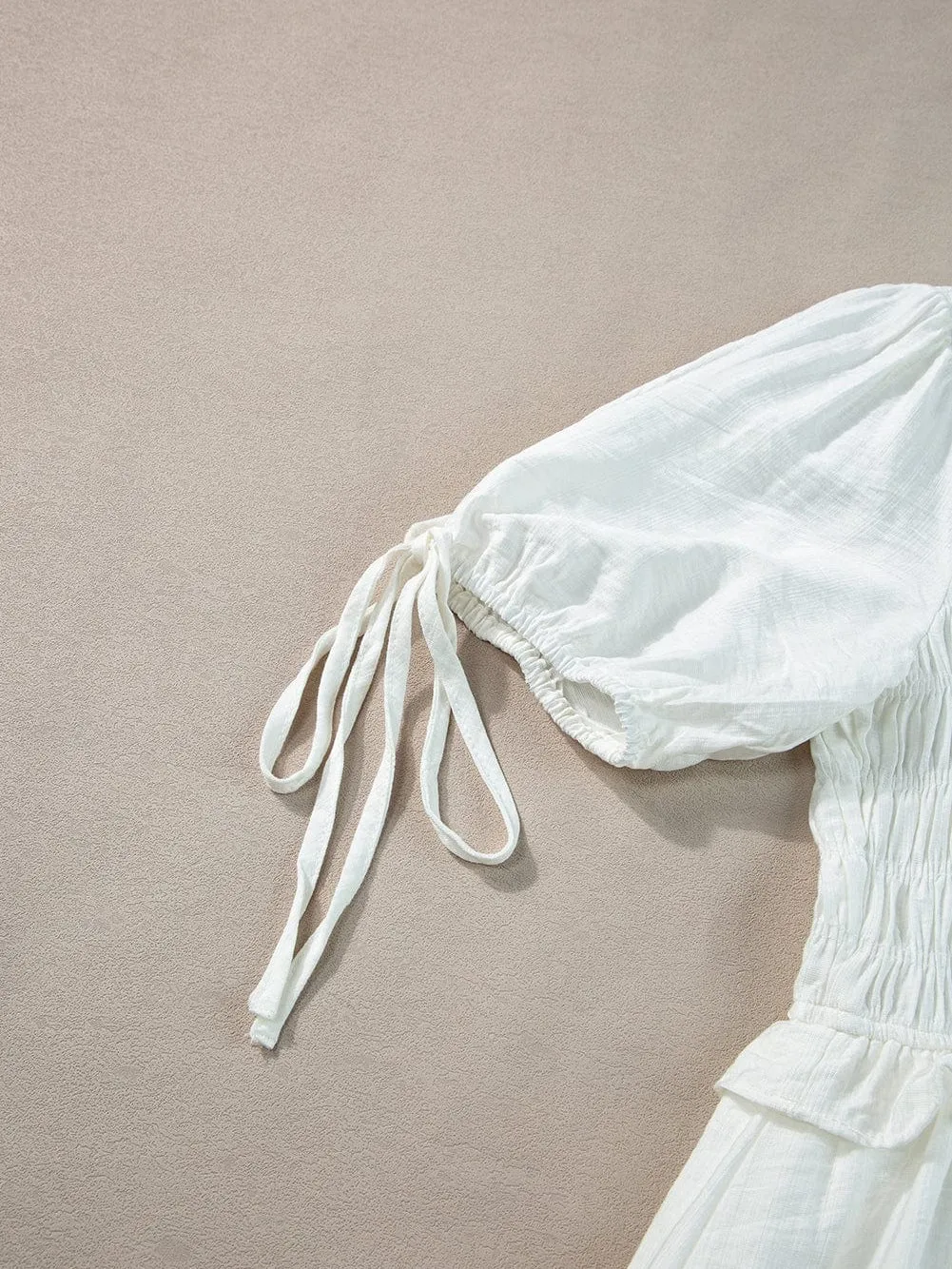 Boho White Summer Dress