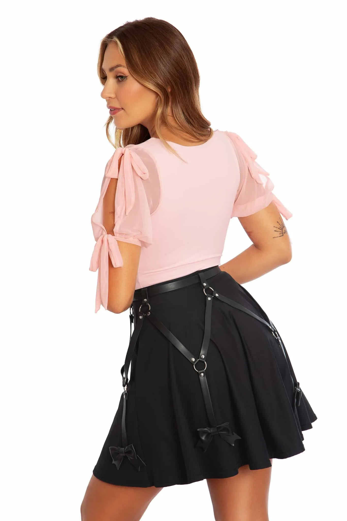 Bows Suspender Belt
