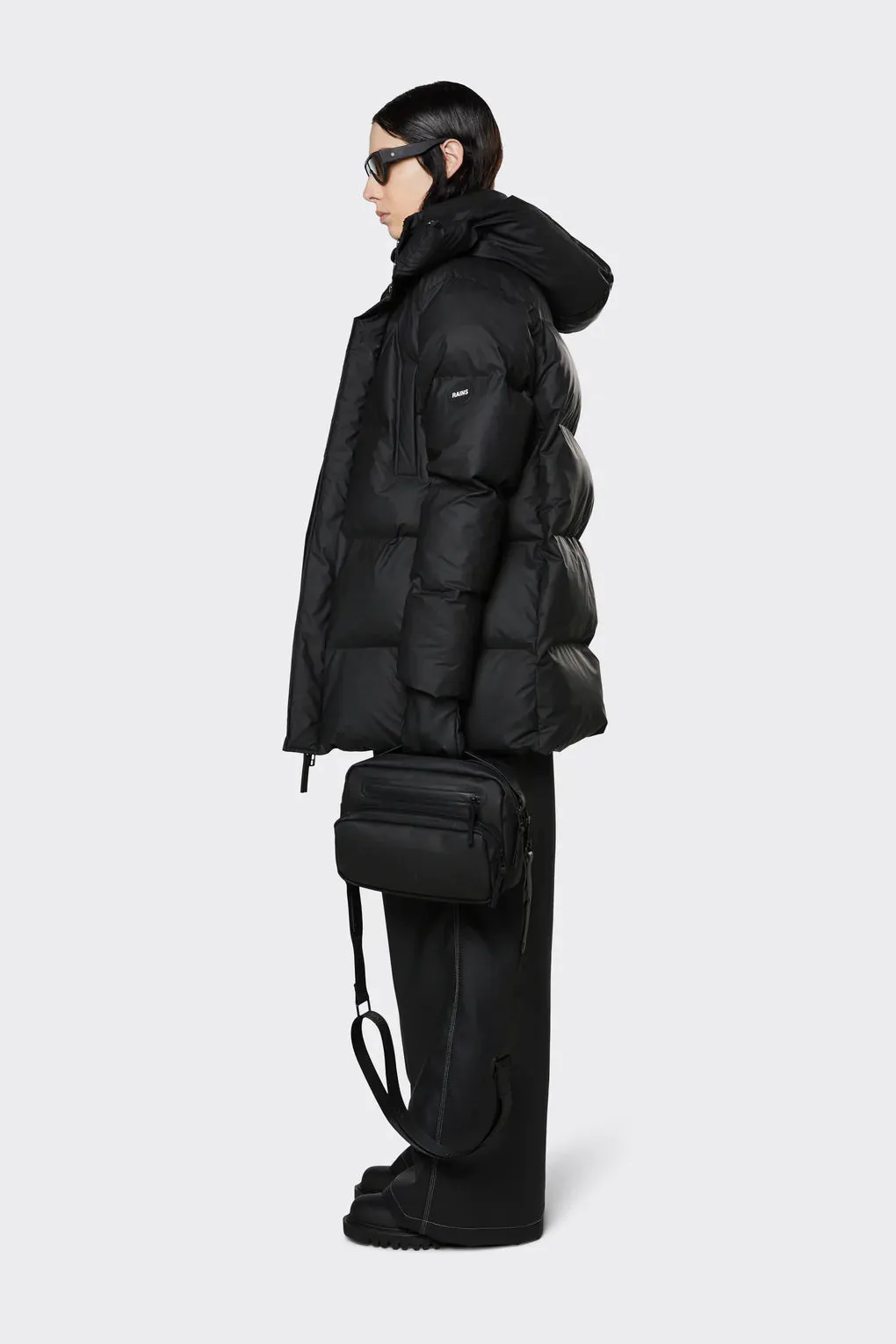 Boxy Puffer Parka - Black