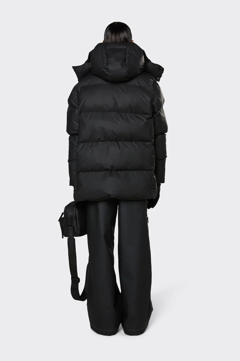 Boxy Puffer Parka - Black