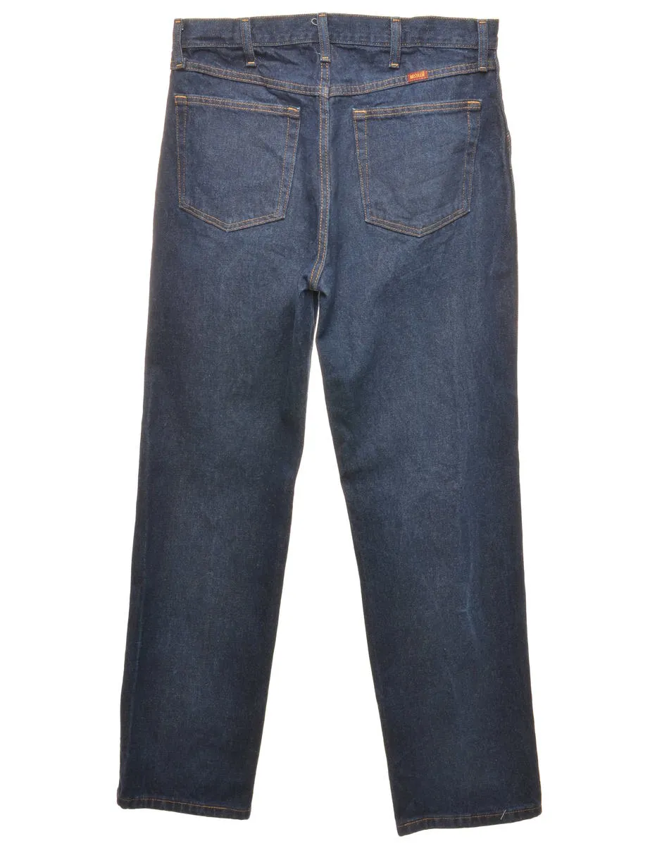 Classic Indigo Straight-Fit Jeans - W33 L32