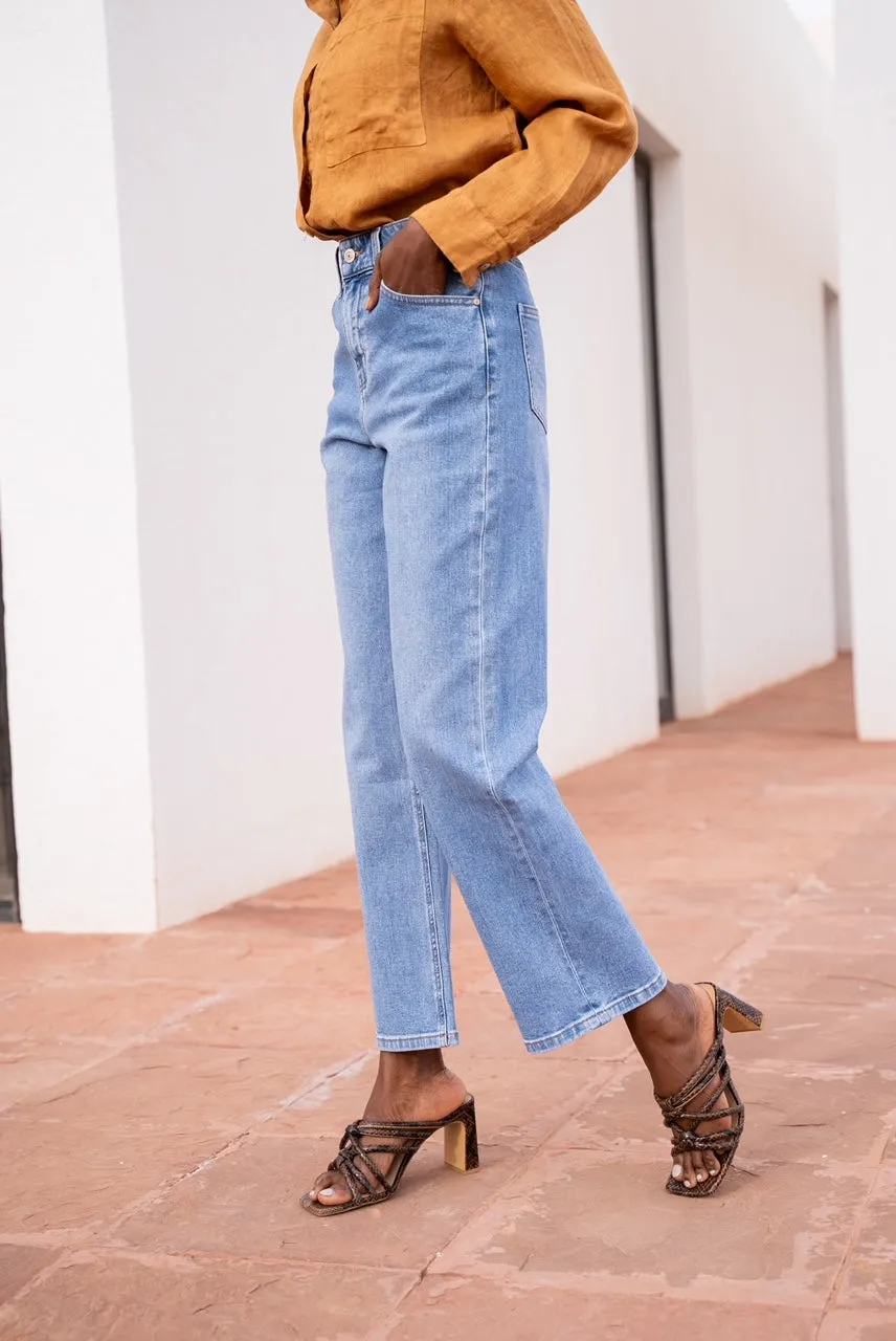 Classic Straight Blue Jeans