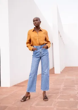 Classic Straight Blue Jeans
