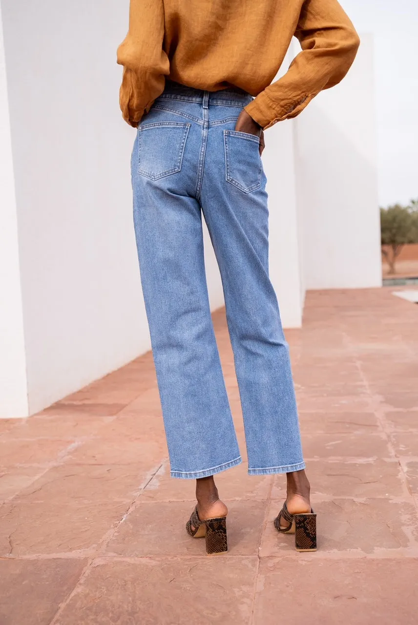 Classic Straight Blue Jeans