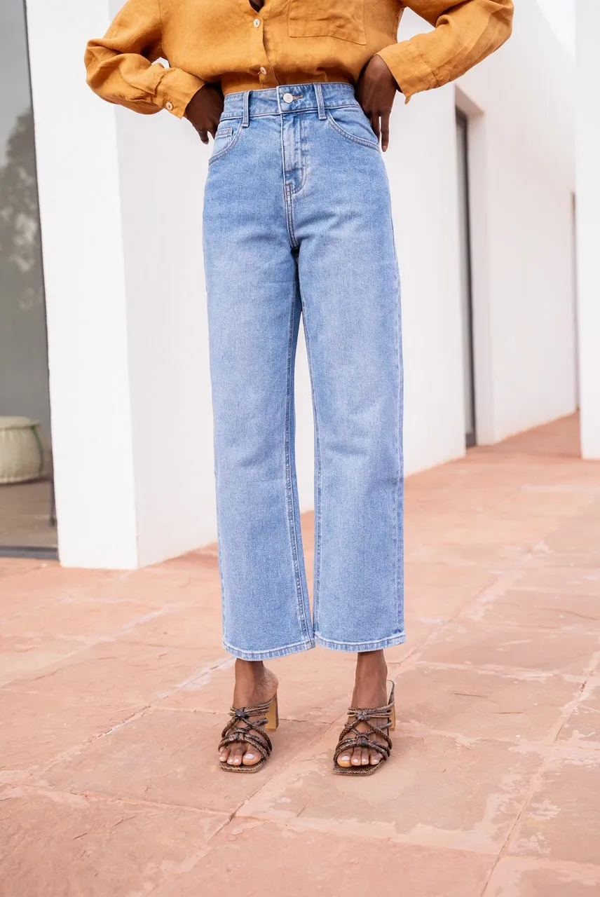 Classic Straight Blue Jeans