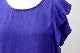 Cool Winter Sapphire Ruffle Blouse