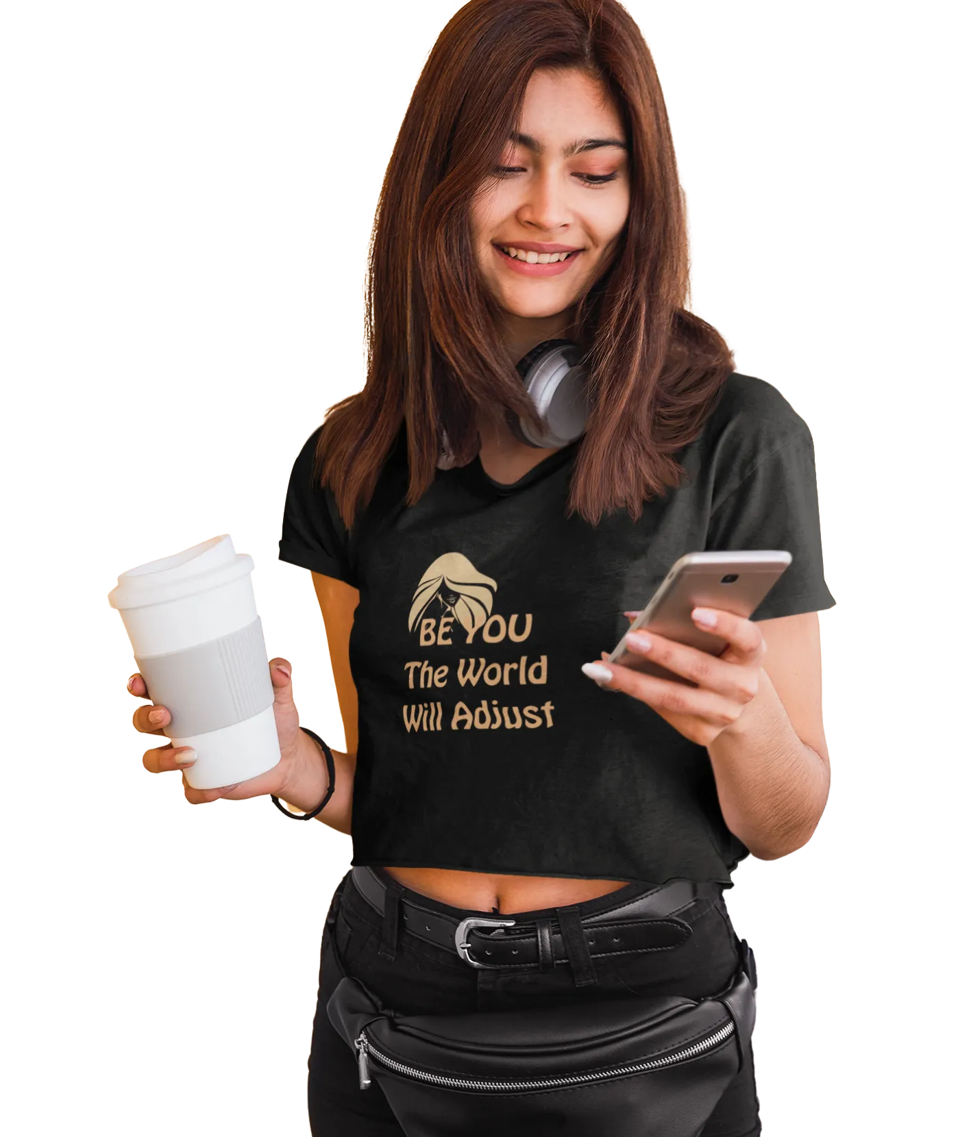 Crop Top with Savvy Quote C04