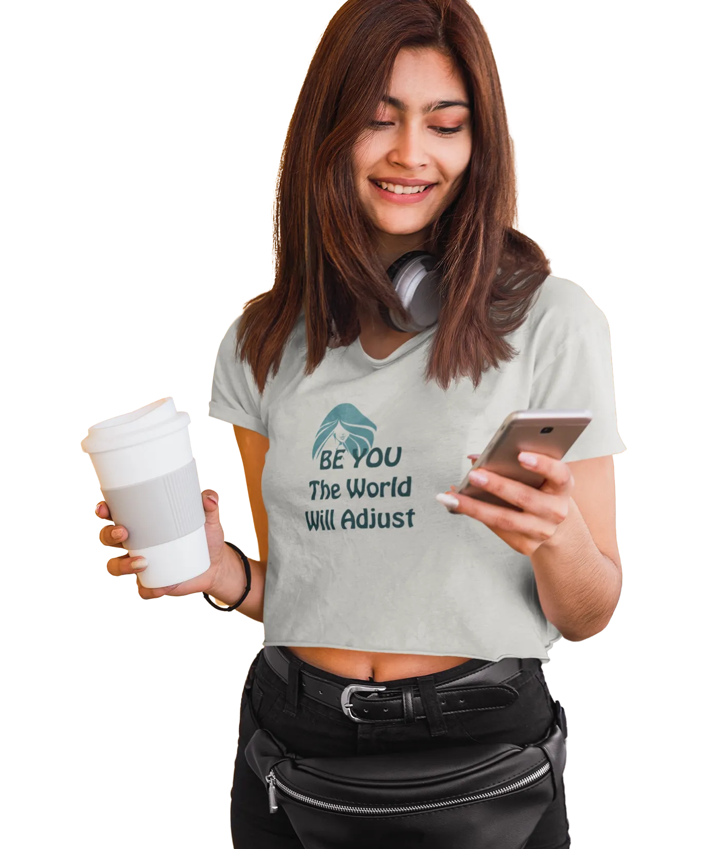 Crop Top with Savvy Quote C04