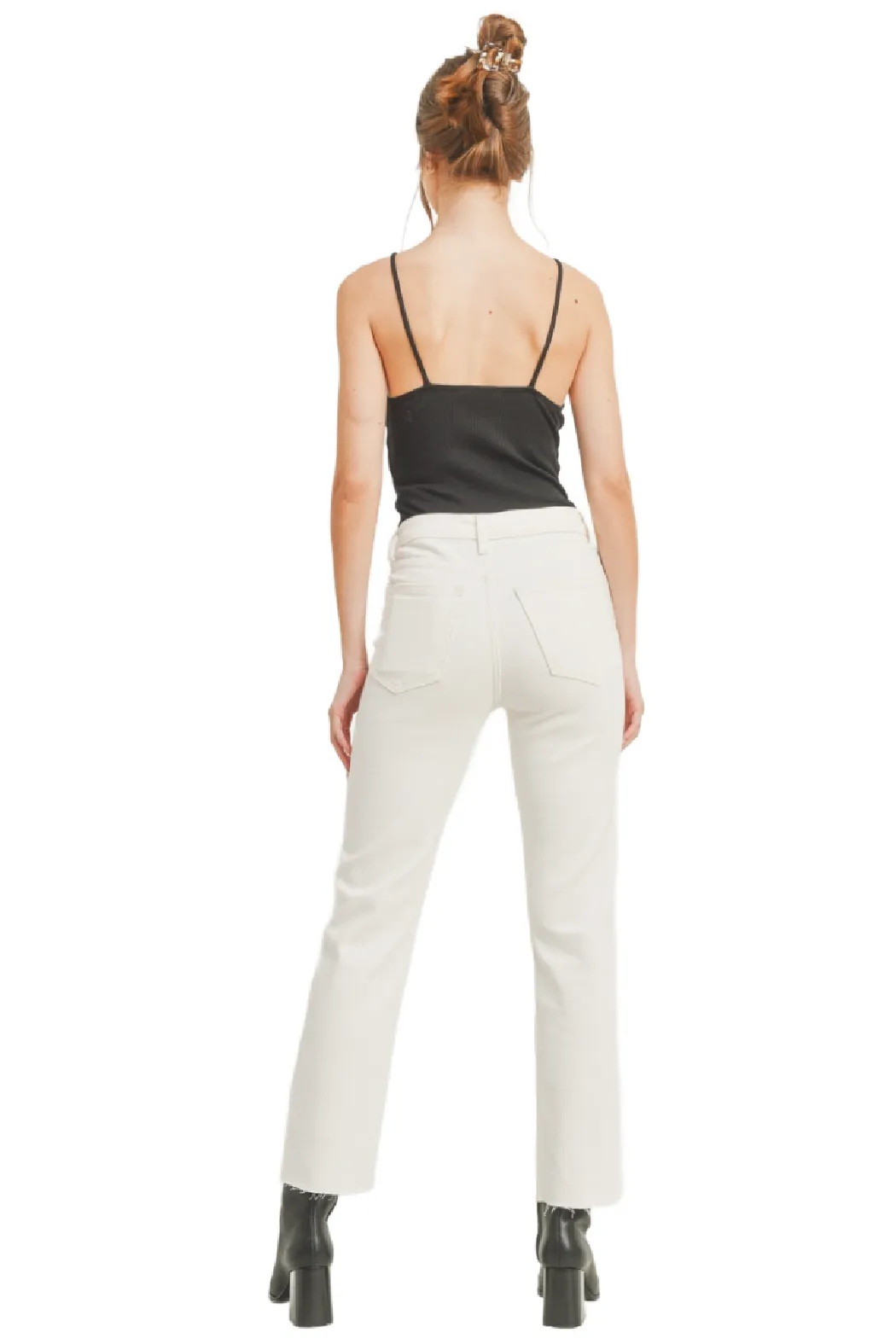 Cut Off Cropped Straight Leg