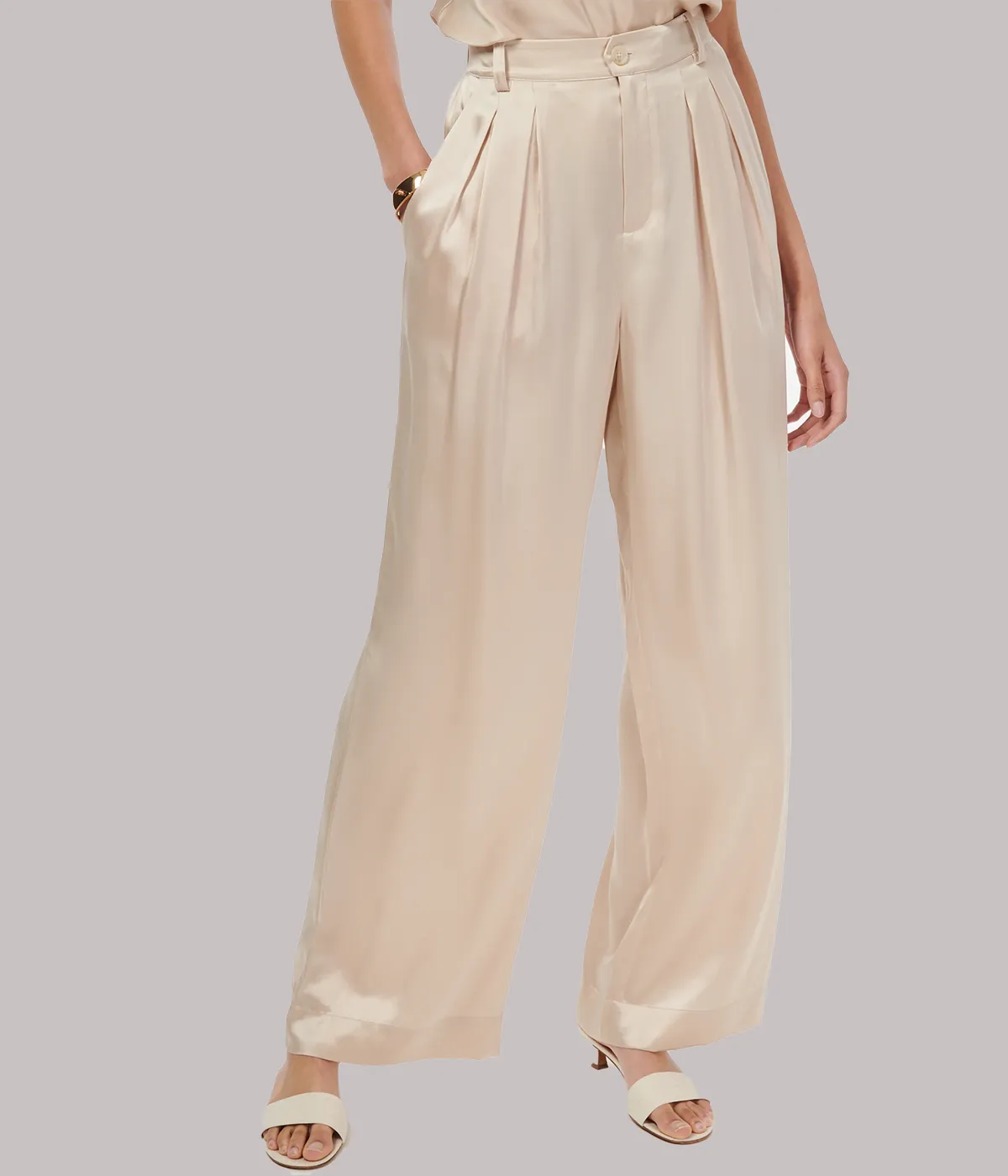 Davina Wide Leg Pant in Cannoli