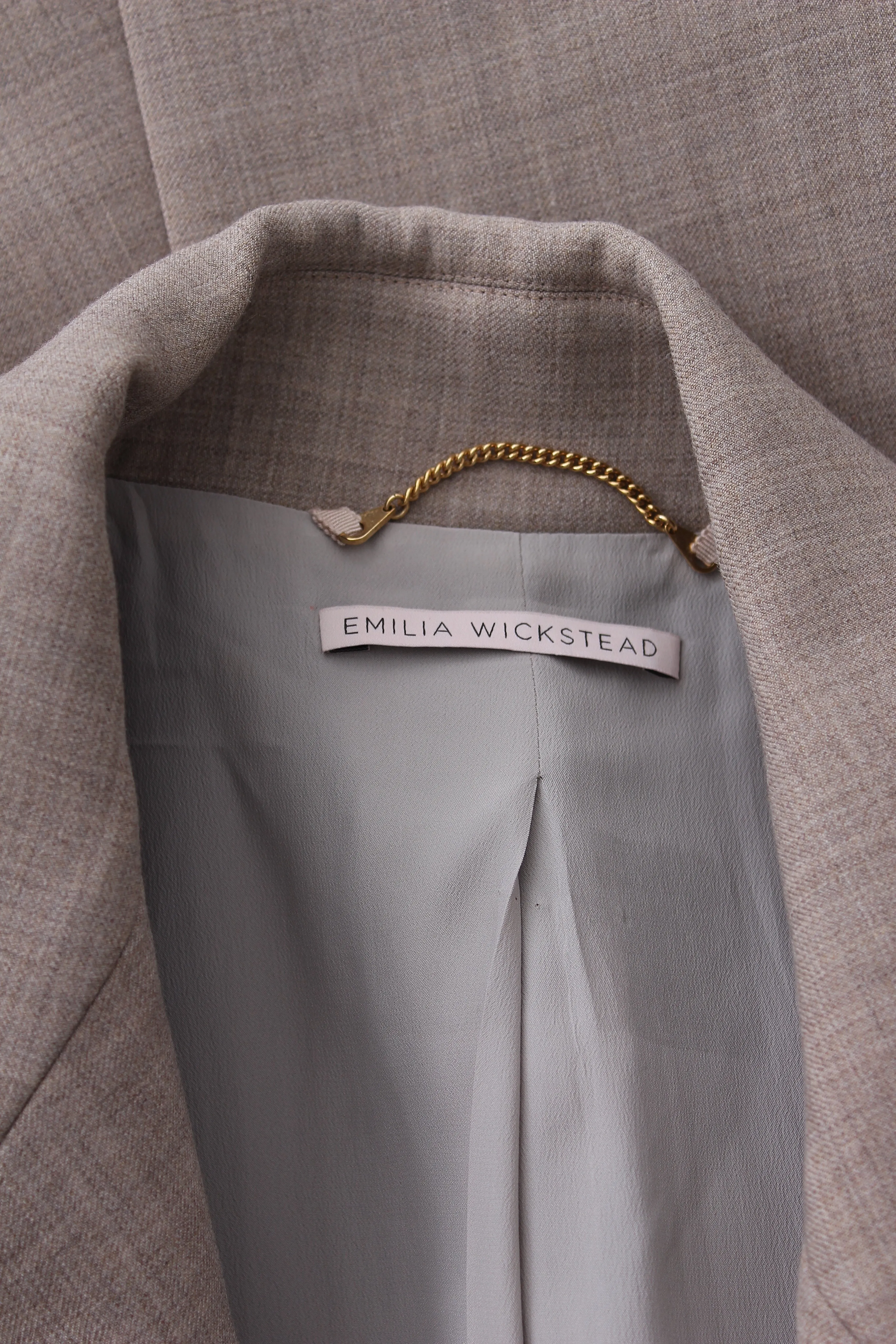 Emilia Wickstead Wool-Blend Open Blazer