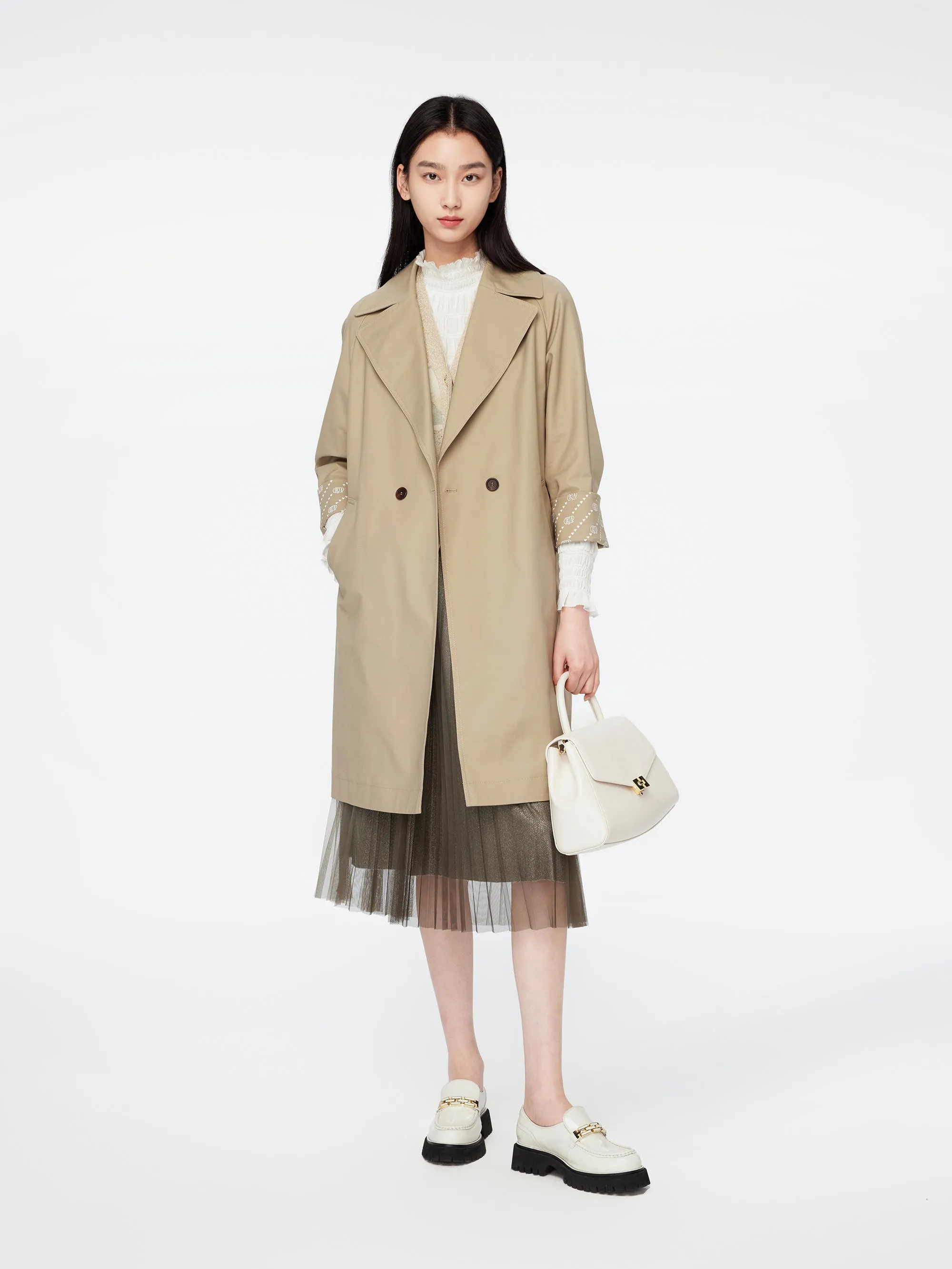 EP YAYING Ruffle-Collar Blouse