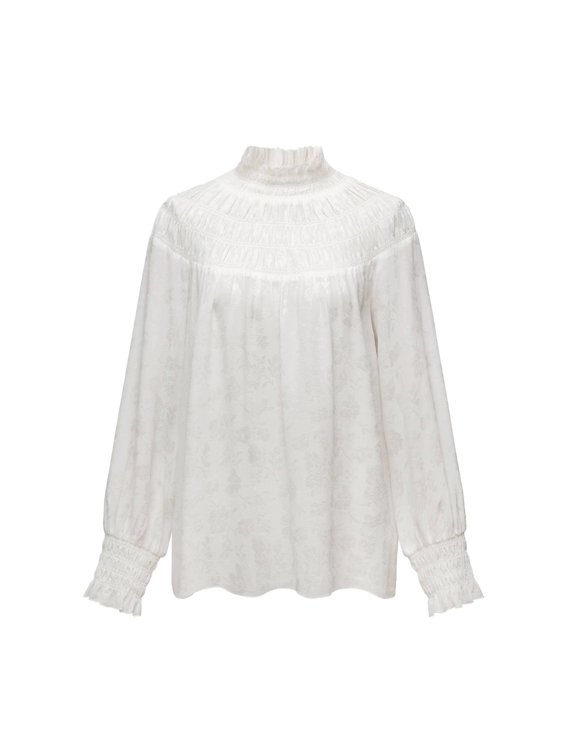 EP YAYING Ruffle-Collar Blouse