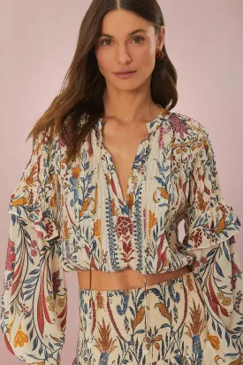 Farm Rio Romantic Lightness Blouse