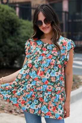FINAL SALE - Romantic Instinct Floral Blouse