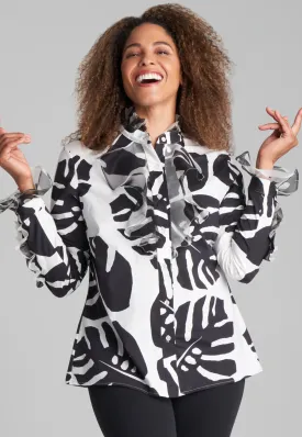 Giana Cotton Blouse in Zampa Bianca