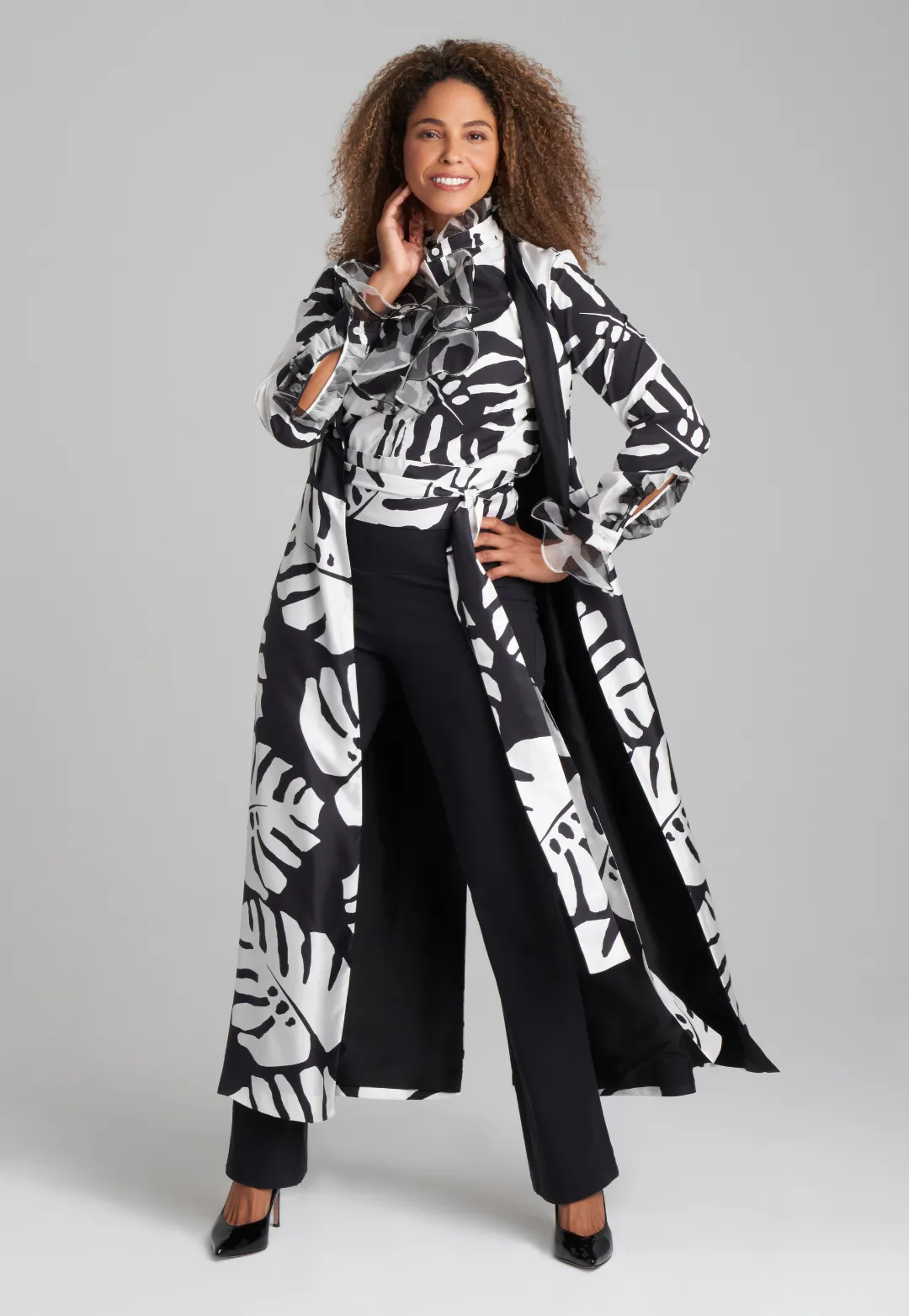 Giana Cotton Blouse in Zampa Bianca