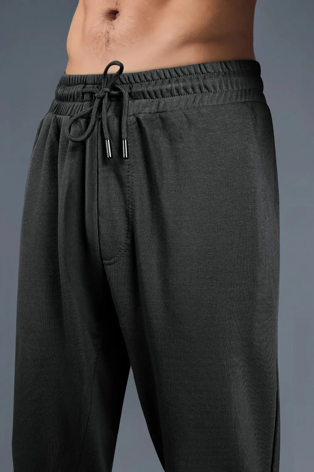 GINGTTO Men's Sweatpants Open Bottom with Pockets Stacked Flared Track Pants