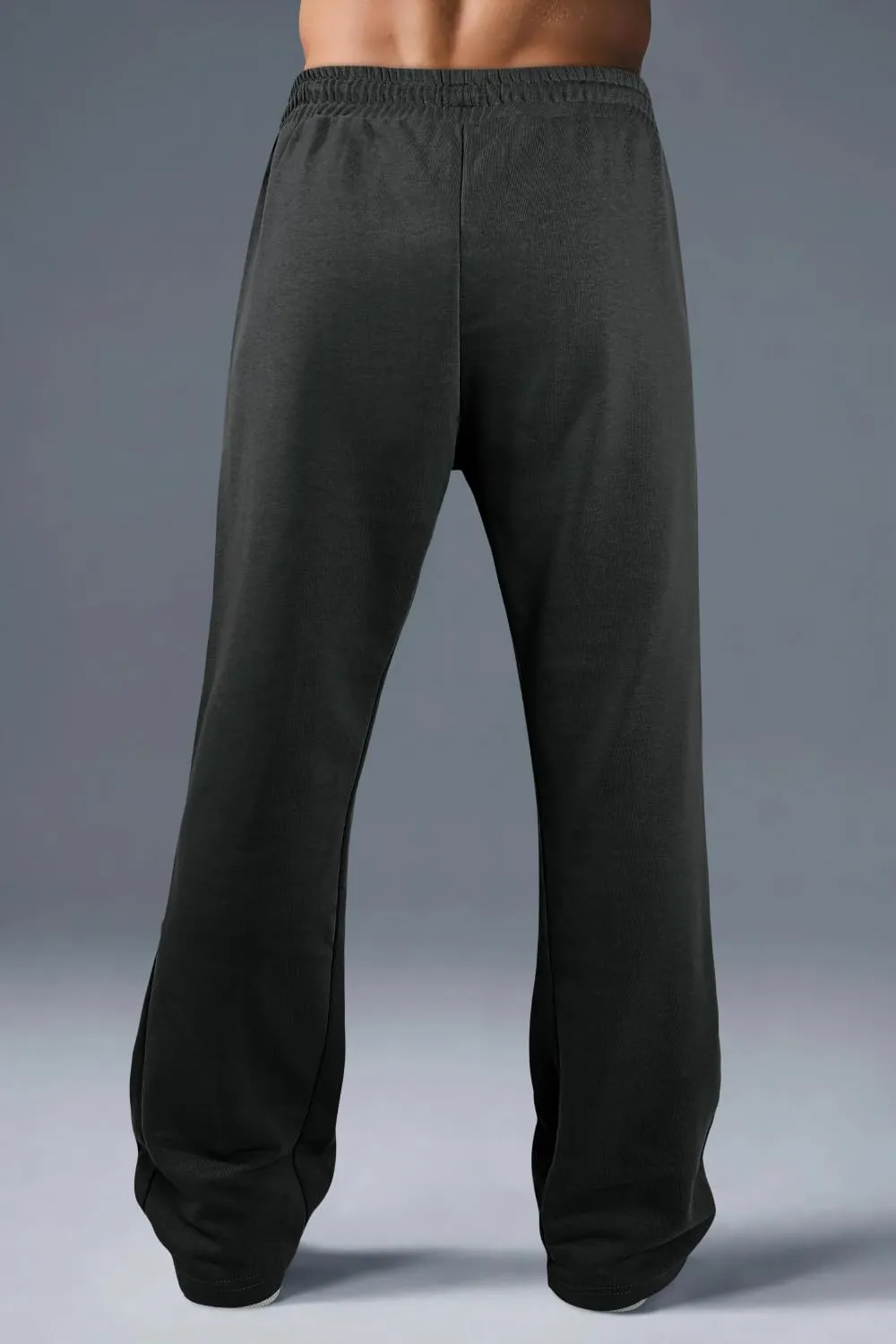GINGTTO Men's Sweatpants Open Bottom with Pockets Stacked Flared Track Pants