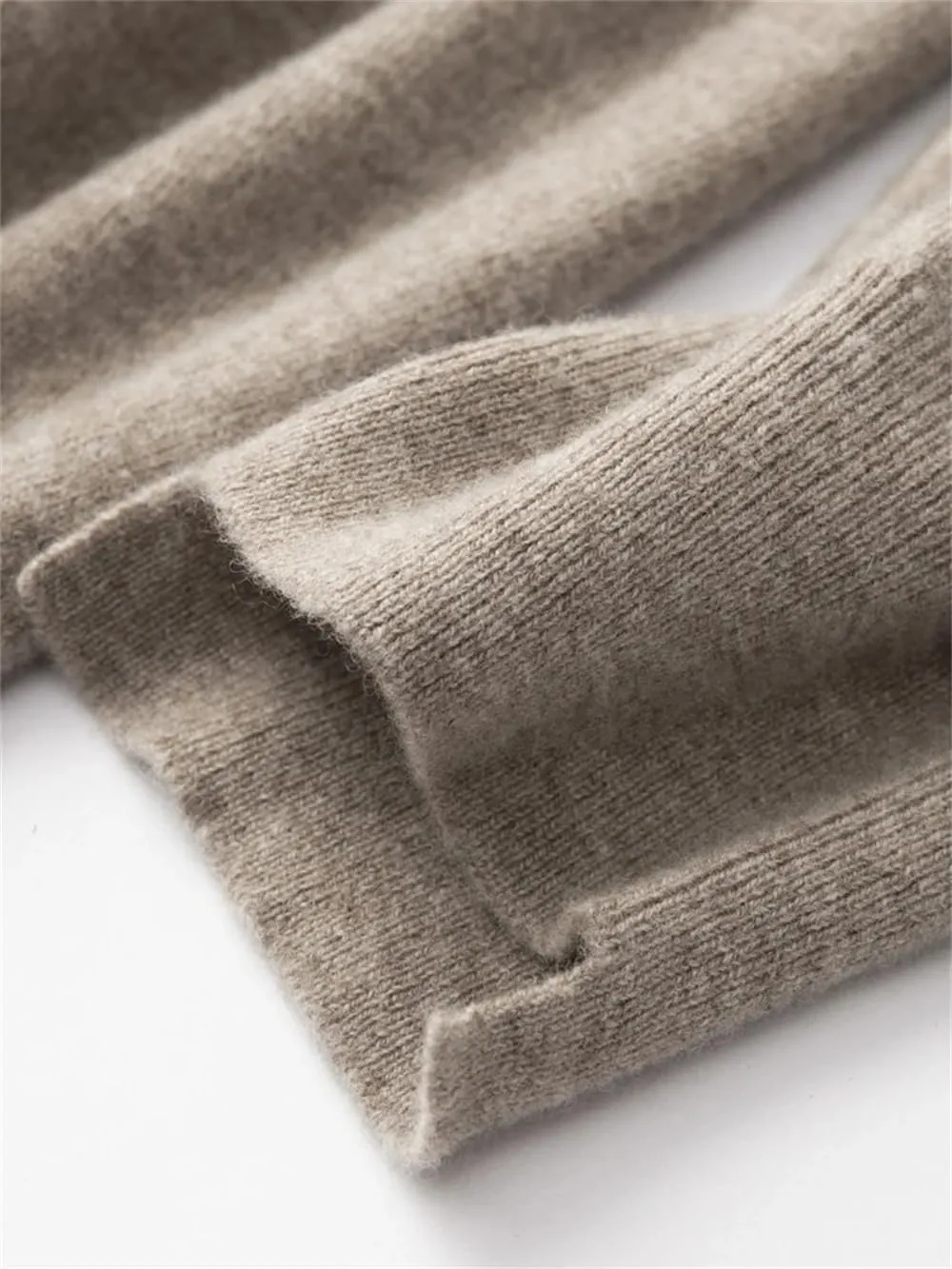 Hndudnff Women Loose Merino Wool Knitting Wide Leg Pants Winter Warm Thick Casual Soft Long Trousers