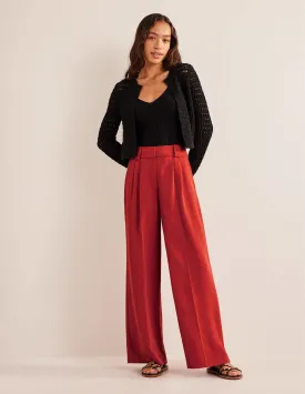Islington Wide Leg Trousers-Tomato