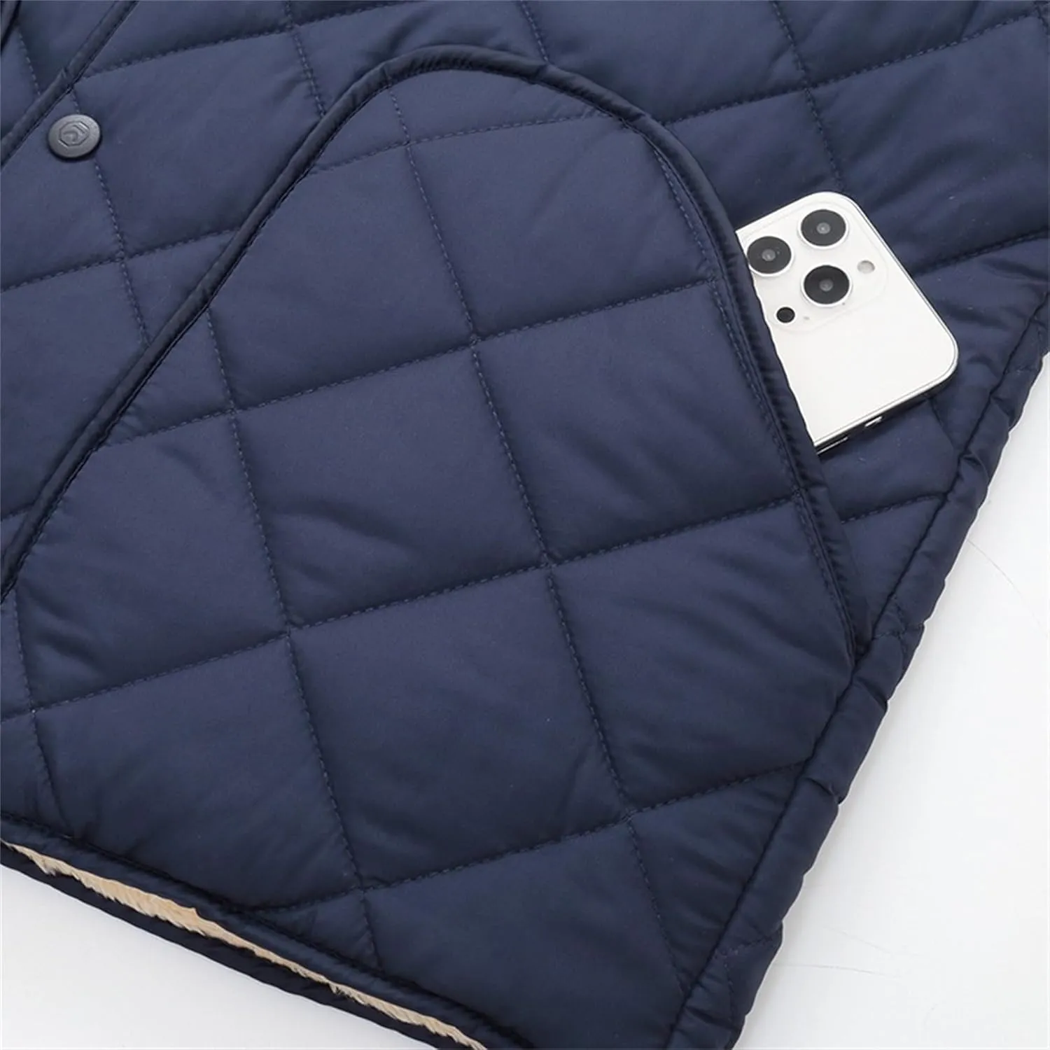 JEKE-DG Men's Slim Fit Thicken Warm Down Jackets Button Up Stylish Puffer Jacket Solid Lightweight Winter Quilted Coat