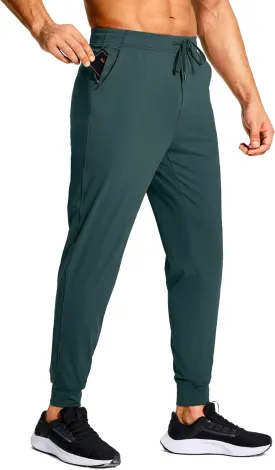 Men's Joggers Pants with Zipper Pockets Sweatpants Athletic Track Running Golf Workout Gym Pants for Men