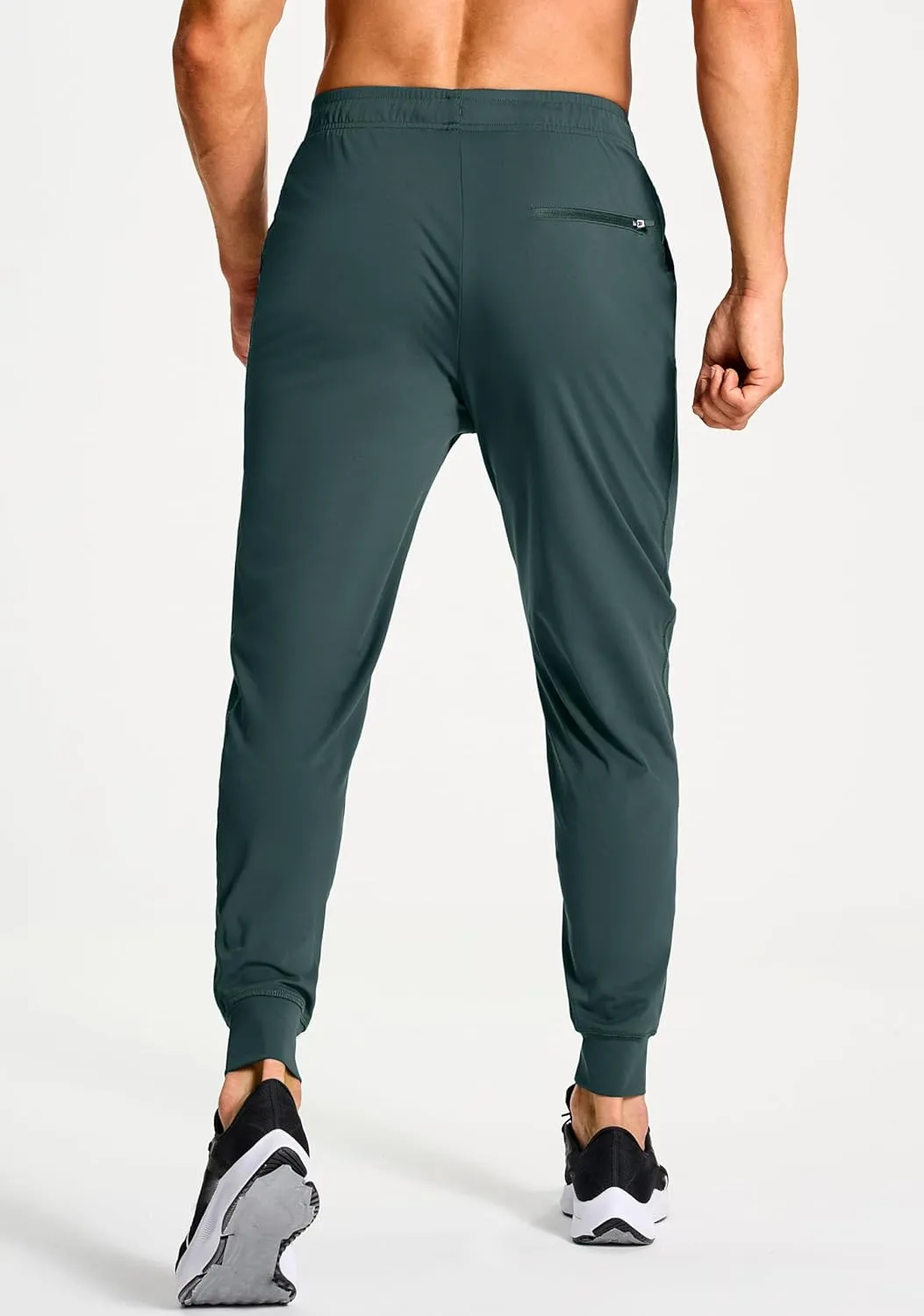 Men's Joggers Pants with Zipper Pockets Sweatpants Athletic Track Running Golf Workout Gym Pants for Men