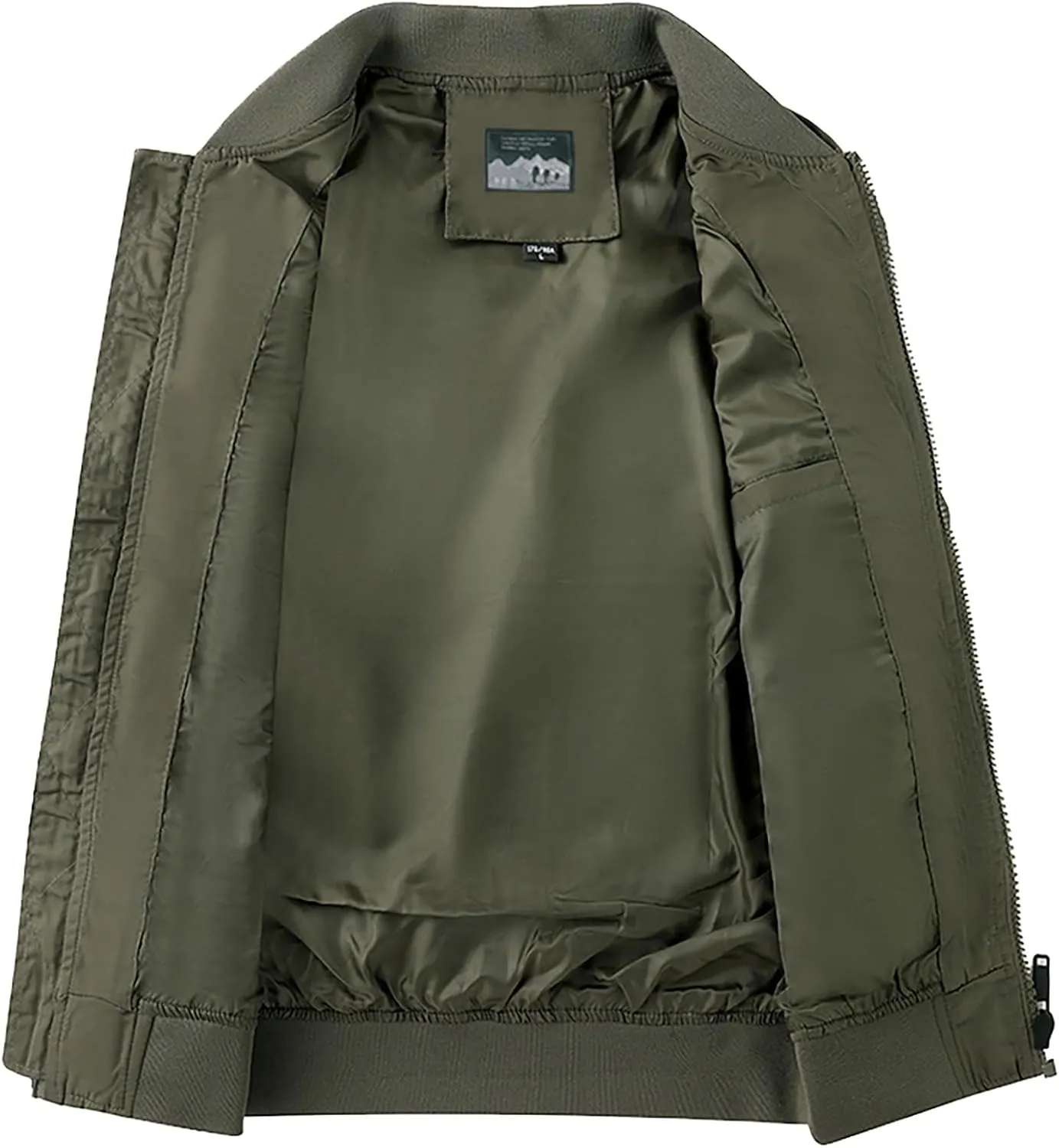 Men's Military Bomber Jackets Casual Full Zip Multi Pocket Warm Thicken Winter Coat Field Jacket Windbreaker Outwear