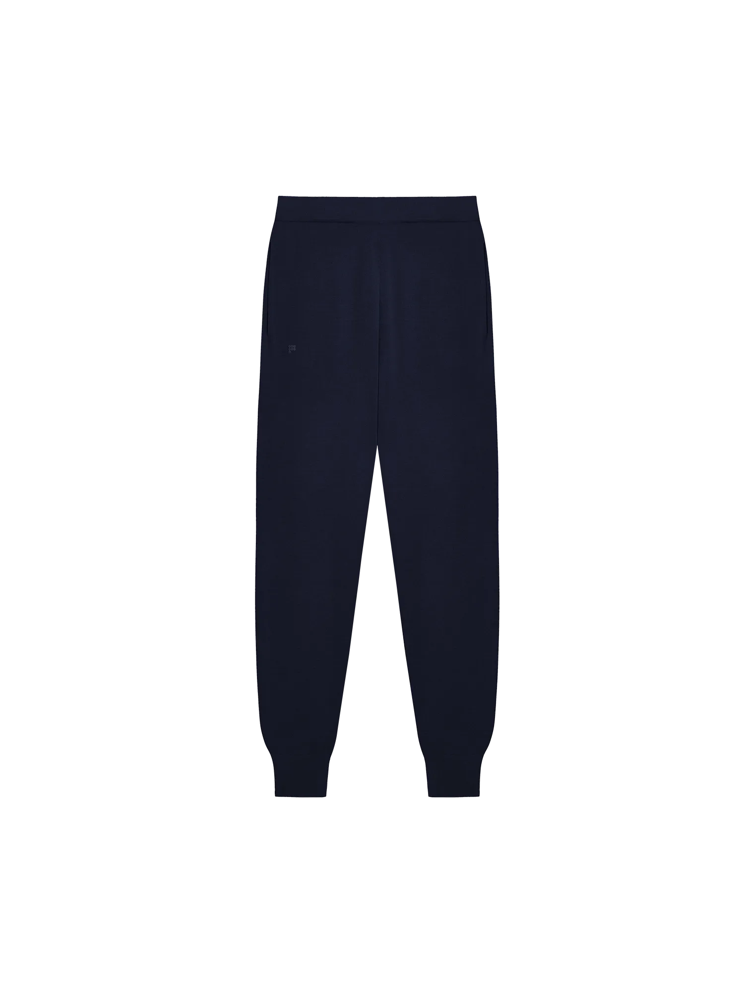 Mens Regenerative Merino Wool Track Pants—navy