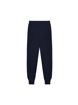 Mens Regenerative Merino Wool Track Pants—navy
