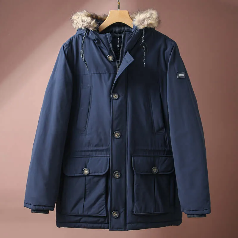 Men's Winter Insulated Parka Coat