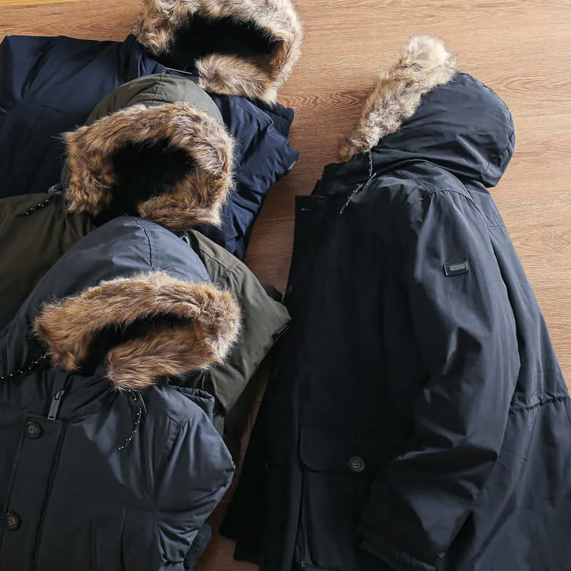 Men's Winter Insulated Parka Coat