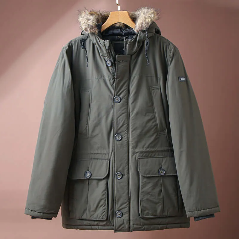 Men's Winter Insulated Parka Coat