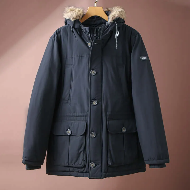 Men's Winter Insulated Parka Coat