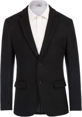 Mens Wool Blend Blazer Jacket Houndstooth Suit Blazer Notch Lapel 2 Button