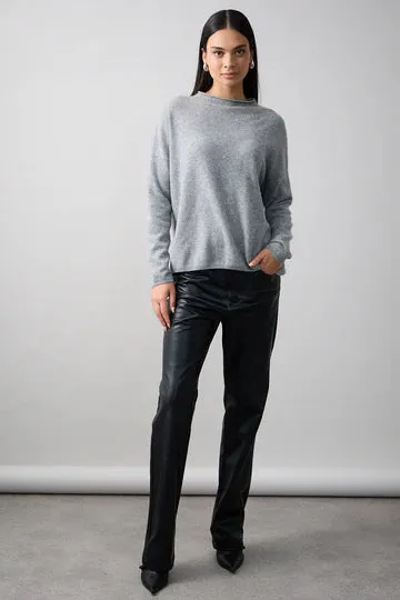 Mia Fratino Sloane Mockneck Graphite 25006