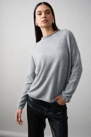 Mia Fratino Sloane Mockneck Graphite 25006
